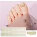 Semi Cured Gel Toe Nail Strips Long Lasting Gel Nail Stickers Waterproof Nail Wraps UV Nail Polsih Stickers for Women Gel Toe Nail Stickers Waterproof Gel Toe Nail Decals Long Lasting Gel Toe Nail - Buy Online on GoSupps.com