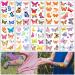 20 SheetsTemporary Tattoos  Various Styles of Butterflies Temporary Tattoo Toys  Group Activities  Children's toys  Activity Decoration (QS80)