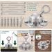 FOVERN1 360 Swivel Dog Tie Out Stake | Heavy Duty Rust Proof Dog Anchor | Cat Tether Holds 1000Lbs | Yard Camping Outdoor | Silver - Buy Online on GoSupps.com