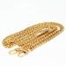 WEICHUAN 47" DIY Iron Flat Chain Strap Handbag Chains Accessories Purse Straps Shoulder Cross Body Replacement Straps, with Metal Buckles (Gold)