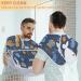 Beard Bib Apron for Men - Waterproof Hair Catcher Cape for Shaving & Trimming | Non-Stick Grooming Cloth - Whale Seahorse Design - Buy Online on GoSupps.com
