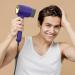 Professional Ionic Hair Dryer - 110 000 RPM Brushless Motor Low Noise Anti-Frizz | Fast Drying with 2 Magnetic Nozzles - Perfect for Home & Salon - Purple - Buy Online on GoSupps.com