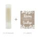 Andaz Press Burlap Lace Bridal Shower Bachelorette Party Lip Balm Favors 12-Pack - Buy Online on GoSupps.com