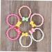 Vicasky 6 STK Candy-Colored Children's Arch Bracelets | Cute Girl Bracelet Accessories | Loop Arm Bands for Kids - Buy Online on GoSupps.com