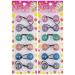 12 Pcs Hair Ties 25mm Ball Bubble Ponytail Holders Colorful Glitter Galactic Elastic Accessories for Kids Children Girls Women All Ages (Assorted)