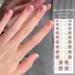 Rosarden Semi Cured Gel Nails Strips - 22 Stickers Nail Wraps Soft Self - Solid White Full Wraps Nail Polish Stickers French Style (French Simple Style) - Buy Online on GoSupps.com
