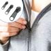 Ryaupy 12Pcs Metal Zipper Slider Replacement Universal Instant Repair Zipper for Jackets Pockets Tents Luggage & Sleeping Bags 3 Sizes in Black - Buy Online on GoSupps.com