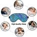 Mermaid Teal Fish Scale Print Eye Mask | Block Out Light | Travel & Sleep Comfort 7.9x4 inch - Buy Online on GoSupps.com