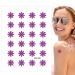 Uv Stickers for Sunscreen - 24 Color-Changing Sun-Screen Patches - Uv Test Detection Sticker Sunscreen Patch Uv Stickers Adhesive Sunscreen Stickers for Face