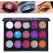 Glitter Makeup Palette Shimmer Eye Shadow Powder - Waterproof Makeup Palette for Face Body Highly Pigmented Sillervan 01 - Buy Online on GoSupps.com