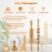 Set of 6 Wood Therapy Tools - Maderotherapy Massager Roller for Cellulite & Lymphatic Drainage | Gua Sha Tools in Box - Buy Online on GoSupps.com