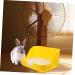 Box Rabbit Toilet Pet Pee Toilet Pet Litter Tray Small Pet Toilet Rabbit Potty Bunny Potty Pet Potty Bunny Toilet Pet Drawer Potty Pet Supply Pet Training Corner 28.5X23.5X15.5CM Yellow - Buy Online on GoSupps.com