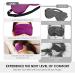 Buy FlyCoco 3PCS Silk Eye Masks for Comfortable Sleep Adjustable Light Blocking Night Masks for Travel | Blue Black Purple - Buy Online on GoSupps.com