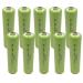 (10-PACK) Exell 1.2-Volt Nickel-Metal Hydride Rechargeable Button-Top Battery AAA 1000 mAh Battery Replacement for Electric Razor Toothbrush meters two radios