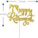 Tenhaisi Gold Glitter Happy Retirement Cake Topper with Tree Old AF Retirement Party Supplies - Buy Online on GoSupps.com