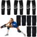6 Pairs Volleyball Arm Sleeves and Volleyball Knee Pads with Protection Pad Set Passing Forearm Sleeves with Protection Pad Thumb Hole Breathable Knee Pads for Youth Teens Volleyball Training