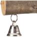 HappyBird Bird Swing with Natural Wooden Perch - Ideal for Parrots & Small Birds | 20x3x20 cm - Buy Online on GoSupps.com
