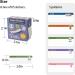 Se7en Baby Bottle Labels - Personalized Waterproof Name Stickers for Kids - Pack of 65 Purple Assorted Patterns & Colors - Perfect for Daycare - Buy Online on GoSupps.com