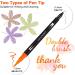 Dual Brush Marker Pens 72 Colors Set for Adult Coloring Book, Bullet Journaling, Planner - Fine Tip and Brush Tip, Art Supplies for Calligraphy and Drawing - Buy Online on GoSupps.com
