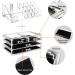 Ikee Design Clear Cosmetic Storage Organizer - 4 Drawer Makeup Display Case for Vanity, Bathroom Counter or Dresser - Buy Online on GoSupps.com