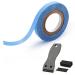 EHDIS Hair Extension Tapes with Plastic Scraper Double Sided Hair Tape for Hair Extensions Lace Wig Hairpiece Toupee Hair Weft 8mm x 3yards