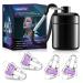High Fidelity Concert Ear Plugs Reusable Noise Cancelling Earplugs for Concerts Noise Reduction Musicians Music Festival DJ's Nightclub Raves Party 2 Pairs Hearing Protection-24dB Purple