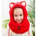 Happy Cherry Kids Ski Balaclava & Scarf - Thermal Winter Hat for Boys & Girls (Ages 2-12) in Red | Neck Protection Cartoon Hood for Outdoor Cycling - Buy Online on GoSupps.com