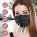 Black Disposable Face Masks - Pack of 100 | High-Quality Safety Masks - Buy Online on GoSupps.com
