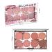 8 Color Blush Palette: Contour, Highlight, Matte, Shimmer - With Blush Brush - Buy Online on GoSupps.com