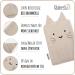 R uberella Muslin Washcloth & Mitt Set - 3 Piece Gift for Birth in Pink Beige Lilac | International Shipping Available - Buy Online on GoSupps.com
