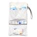 FlyIdeas Nappy Pouch - Baby Changing Dry Wet Bag for Diapers Nappies & Wipes | Easy Carry with One-hand or Hang On-the-Go Pouch for Buggy/Pram Cute Bears