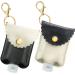 Hand Sanitizer Holder Keychain - Compatible with Any Travel Size 2oz Sanitizer Bottle Clip On Case for Purse Bag Pouch 2 Pack Stocking Stuffers