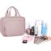 Narwey Hanging Travel Toiletry Bag for Women Wash Bag Cosmetics Makeup Bag Organizer for Travel Size Accessories Dusty Rose (Medium) - Buy Online on GoSupps.com