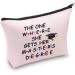 Master's Degree Graduation Gift: Stylish Zipper Makeup Bag for Students | Perfect Cosmetic Travel Bag - Buy Online on GoSupps.com