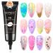 3D Nail Gel Clear Sculpting Gel for Nail Art 30g No Wipe Molding Gel for Nails Charms Rhinestone Nail Charm Carving Nail Art Designs for Rhinestone Decoration Clear-30g
