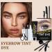 Reddhoon Eyebrow Tint Dye Kit Long Lasting Brow Dye Cream for Eyebrow Tinting Semi Permanent Eyebrow Dye Kit with Brush Makeup Tools for Professional and Beginner 02# Maroon - Buy Online on GoSupps.com
