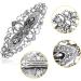 GLADFRESIT Hair Clips Vintage Silver Barrette Crystal Large Accessory Decorations Bridal Rhinestone Pearl Hairclip Pin for Women Girls Ladies Wedding Party Gift - Buy Online on GoSupps.com