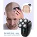 ATEEN Wet/Dry Electric Head Shaver for Men - Rechargeable Bald Shaver with LED Display - Grooming Kit for Men - Anti-Pinch Technology - Silver - Buy Online on GoSupps.com
