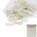 Hair Extension Clips Metal Snap Clips for Hair Extensions and Wefts Wig Clips Snap Clips U-shape with Soft Rubber Hair Wig Clip for Hair Extensions DIY (WHITE)