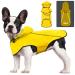 BiPawTi Dog Raincoat,Waterproof Hooded Slicker Poncho,Dog Reflective Safety Dog Rain Jacket,Windproof Snow-Proof Dog Rain Coat,Dog Raincoats for Small,Medium,Large Dogs Yellow Medium