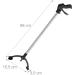 Relaxdays 2 x Grabber - Garbage Grabber Arm Extension Tool for Seniors | 88cm Aluminum Gripping Aid in Black/Silver - International Shipping Available - Buy Online on GoSupps.com