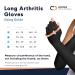 Copper Compression Long Arthritis Gloves for Carpal Tunnel & RSI Support - Medium, 1 Pair - Buy Online on GoSupps.com