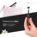Plucking Fabcare Eyebrow Tweezers with Anti-Slide Coating | Professional Gimmick Tweezers & Etui for Precision Grooming - Buy Online on GoSupps.com