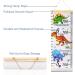 MHJY Kids Height Chart for Boys & Girls | Wooden Ruler Growth Chart | Dinosaur Themed Canvas Wall Decor - Buy Online on GoSupps.com