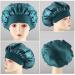 Paefiu 4-Piece Silk Sleeping Hood Set for Women & Girls Breathable Hair Bonnets in Black Red Cyan & Coffee - Buy Online on GoSupps.com