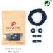 BodyPride Premium Lazy Laces - 12 Colors Elastic Quick Closure Laces for Sports Marathon & Triathlon | Reflective Fast Lace-Up System | 120 cm Navy - Buy Online on GoSupps.com