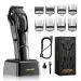 Professional Hair Clippers for Men- High Torque Brushless Motor with Diamond-Like Carbon Coating Ceramic Blade Mens Cordless Hair Clippers Set for Barbers with Charging Base