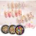 4 Boxes Nail Studs Gems Rhinestones Metal Moon Star Shaped AB Color Pearls 3D Nail Art Charms - Buy Online on GoSupps.com