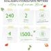 Premium Collagen Capsules - 240 Count 1500mg Daily Dose - 100% Hydrolyzed Cattle Peptides - Lab Tested - Fast International Shipping - Buy Online on GoSupps.com