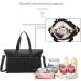 ROYAL FAIR Nappy Changing Bag - Portable Messenger Tote for Mom and Dad with Pram Clips | Maternity Diaper Bag Travel Tote (Black 42x33x18CM) - Buy Online on GoSupps.com